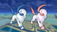 Absol and its shiny variant (Image via The Pokemon Company)